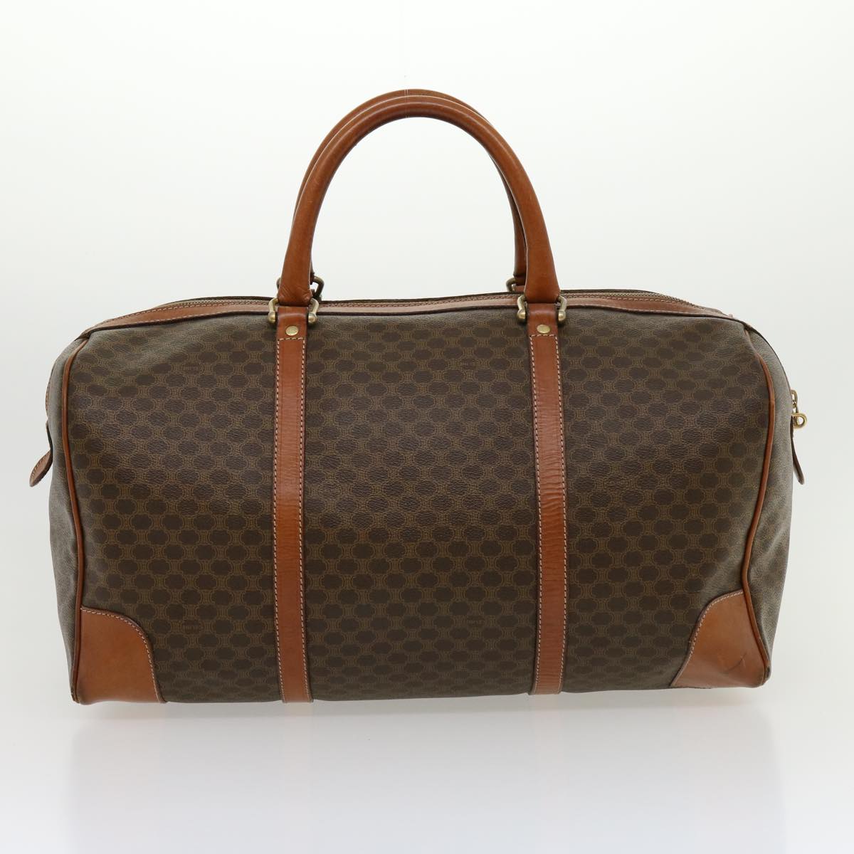 Luxury CELINE Macadam Canvas Boston Bag 5Set Brown  ar7260