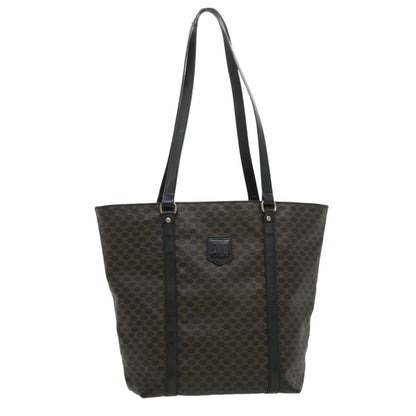 Luxury CELINE Macadam Canvas Tote Bag Black  ar7450