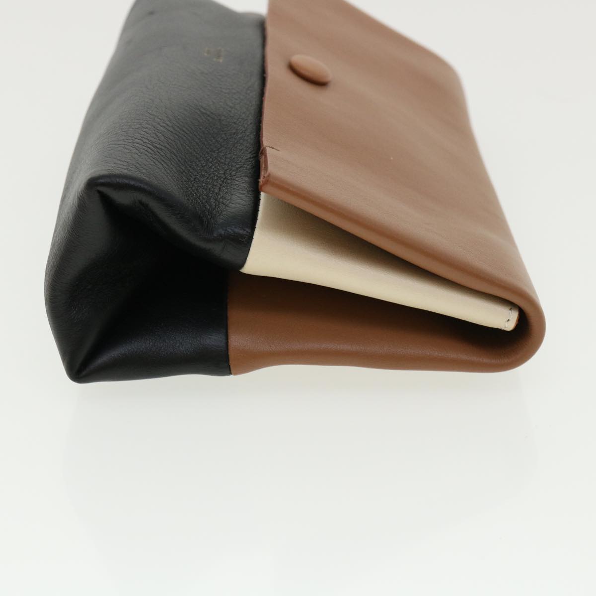 Luxury CELINE Pouch Leather Black Brown  ar8106B