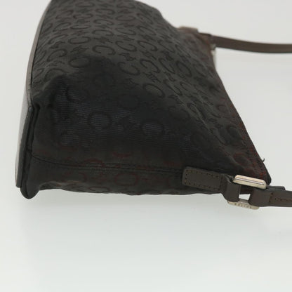 Luxury CELINE C Macadam Canvas Shoulder Bag Black  ar9020