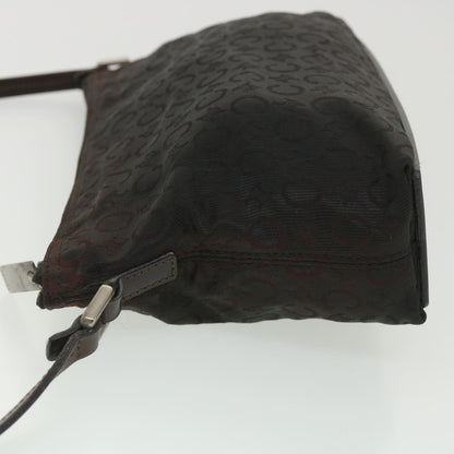 Luxury CELINE C Macadam Canvas Shoulder Bag Black  ar9020