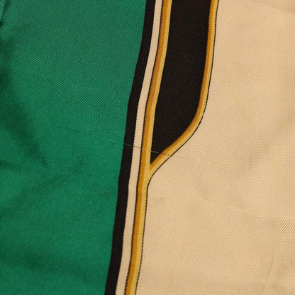 Luxury CELINE Scarf Silk Green Beige  ar9811B