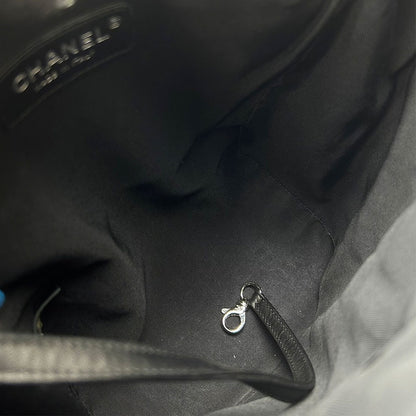 CHANEL Backpack lambskin black Matrasse Women