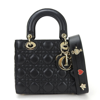 Dior Handbag lambskin black Canage Lady Dior Women