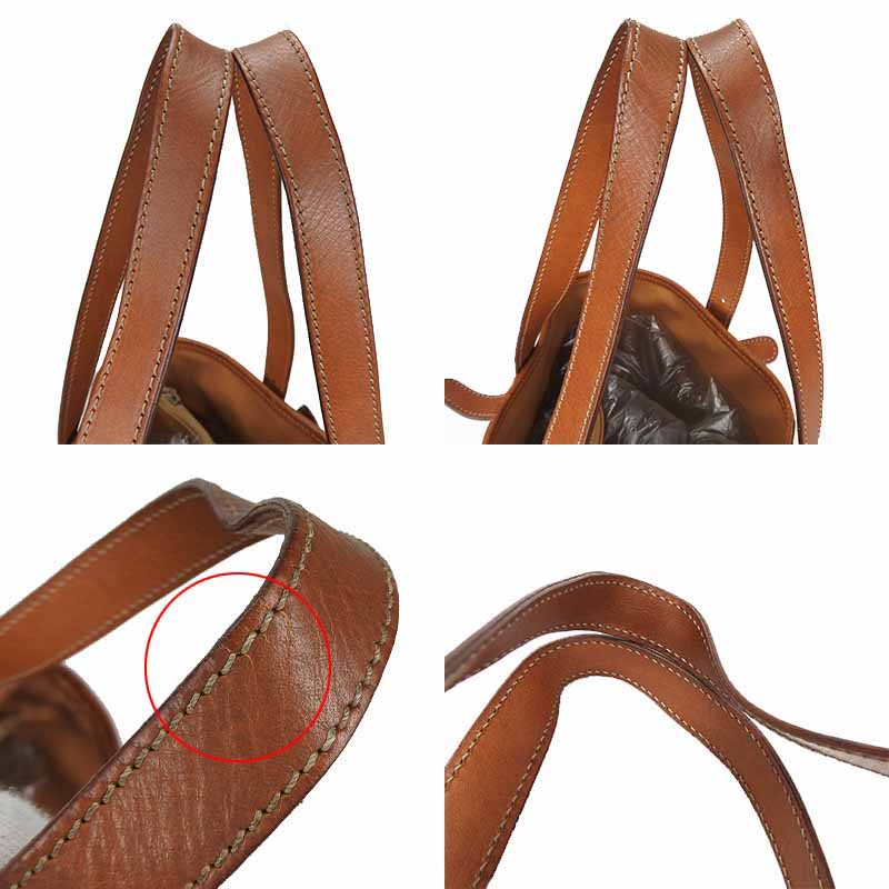 CELINE Tote Bag PVC, Leather Brown Macadam Women