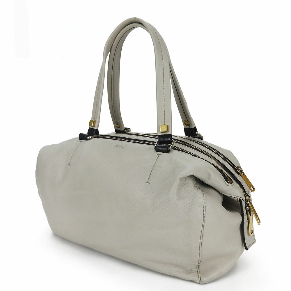 CELINE Handbag 166393FTS.08GC leather gray Marine Women