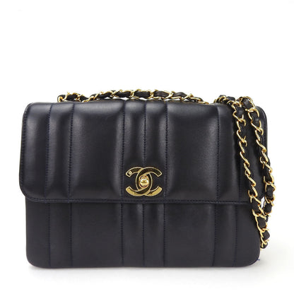 CHANEL Shoulder Bag A05292 lambskin Navy COCO Mark Women
