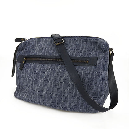 FENDI Shoulder Bag 7VA226 Denim, Leather blue Women