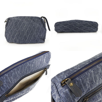 FENDI Shoulder Bag 7VA226 Denim, Leather blue Women
