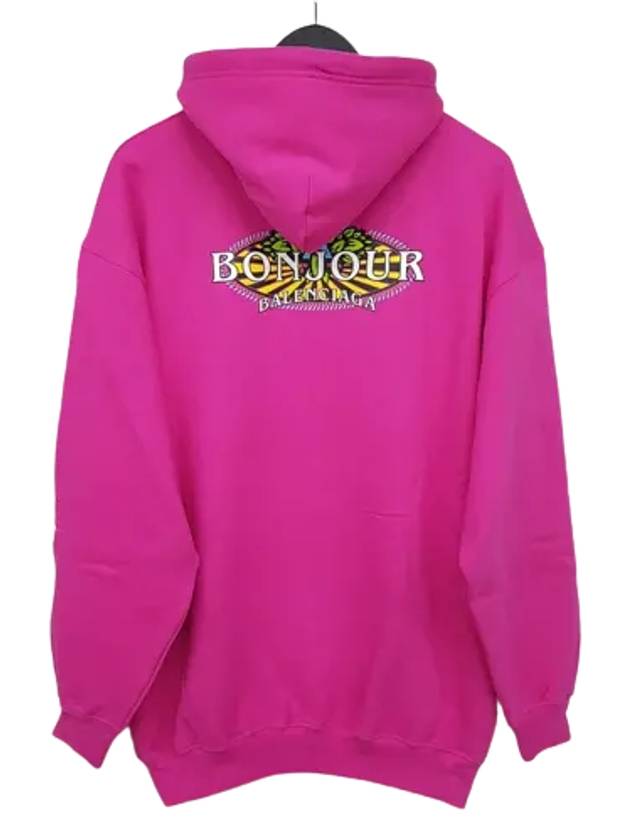 Luxury Balenciaga Trending 2025 Bonjour Oversized Hoodie Pink