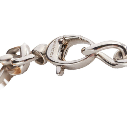 Gucci Luxury Balenciaga Trending 2025 Hacker Project silver GG B logo charms bracelet