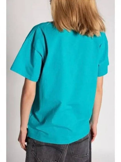 Luxury Balenciaga Trending 2025 Logo Short Sleeve T-Shirt Blue