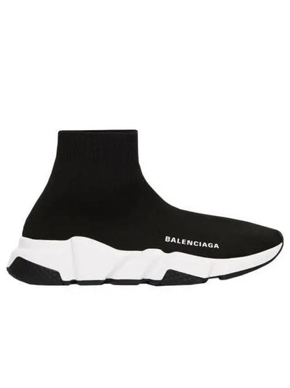 Luxury Balenciaga Trending 2025 Speed Trainer  High Top Sneakers Black White