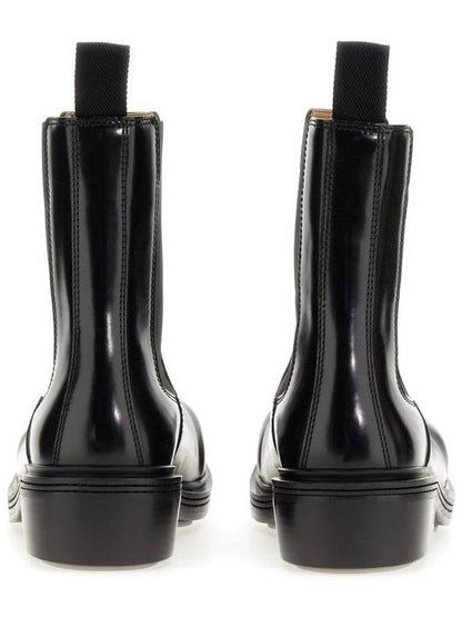 Luxury Bottega Veneta Fireman Leather Chelsea Ankle Boots