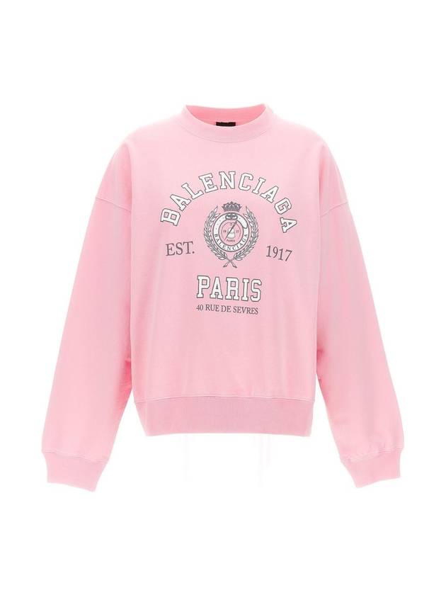 Luxury Balenciaga Trending 2025 College 1817 Sweatshirt Pink