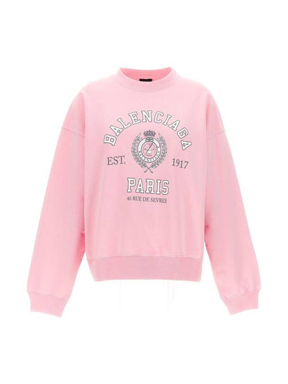 Luxury Balenciaga Trending 2025 College 1817 Sweatshirt Pink