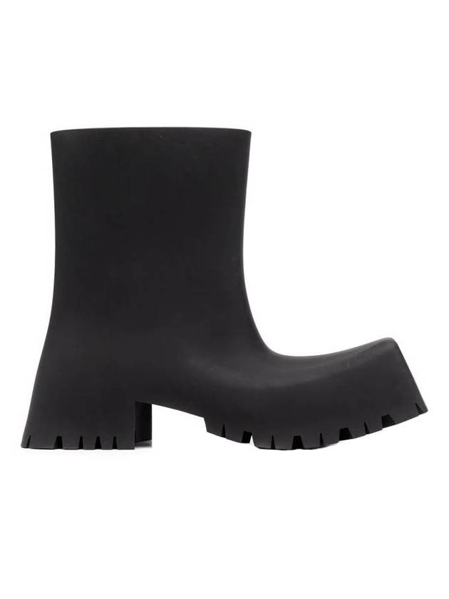 Luxury Balenciaga Trending 2025 Rubber Trooper Ankle Boots Black