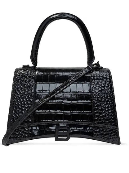 Luxury Balenciaga Trending 2025 Hourglass Top Handle Tote Bag Black