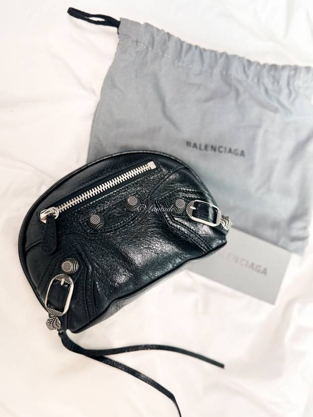 Luxury Balenciaga Trending 2025 Le Cagole Small Cosmetic Pouch Bag Black