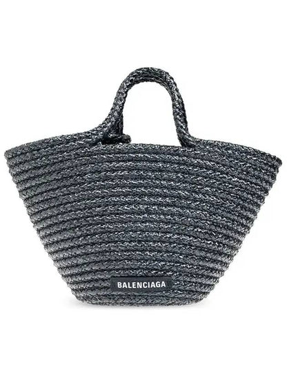 Luxury Balenciaga Trending 2025 Ibiza Small Tote Bag Navy
