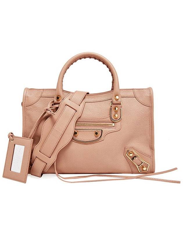 Luxury Balenciaga Trending 2025 Metallic Edge Mini City Tote Bag Pink