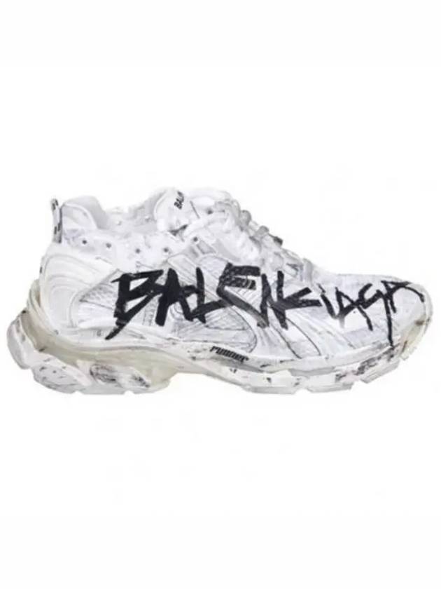 Luxury Balenciaga Trending 2025 Runner Graffiti Low Top Sneakers White