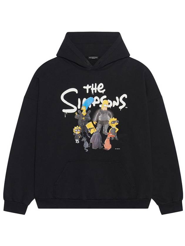 Luxury Balenciaga Trending 2025 Men's Simpson Overfit Hoodie Black