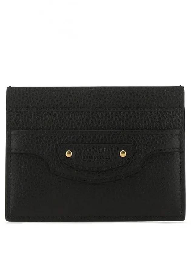 Luxury Balenciaga Trending 2025 Neo Classic Card Wallet Black
