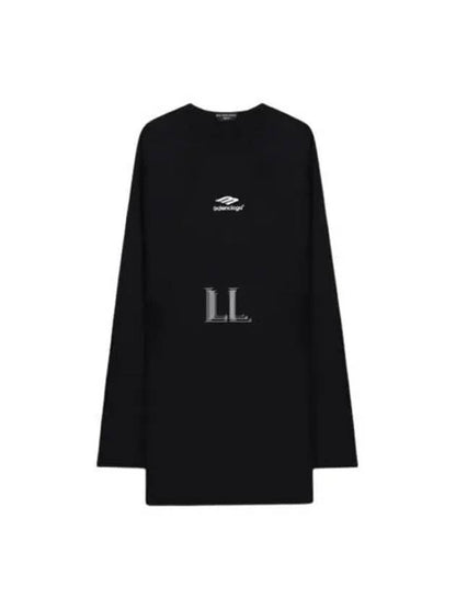 Luxury Balenciaga Trending 2025 Icon Flat Long Sleeve T-Shirt Black