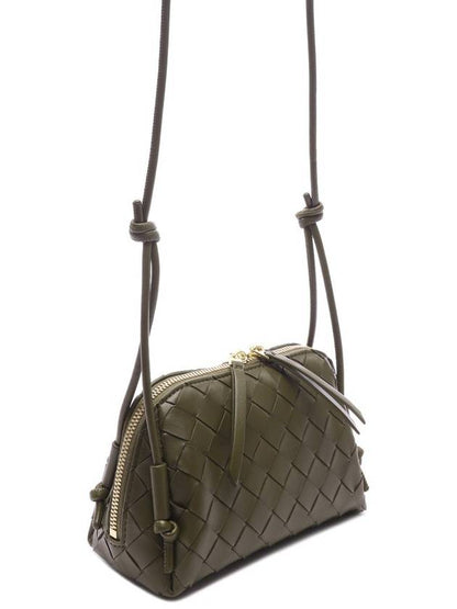 Luxury Bottega Veneta Intrecciato Concert Pouch Bag Olive Oil