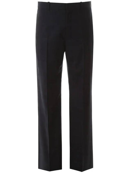 Luxury Balenciaga Trending 2025 Checked Straight Pants Navy