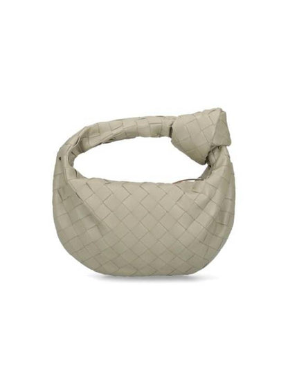 Luxury Bottega Veneta Jodie Intrecciato Small Tote Bag Travertine