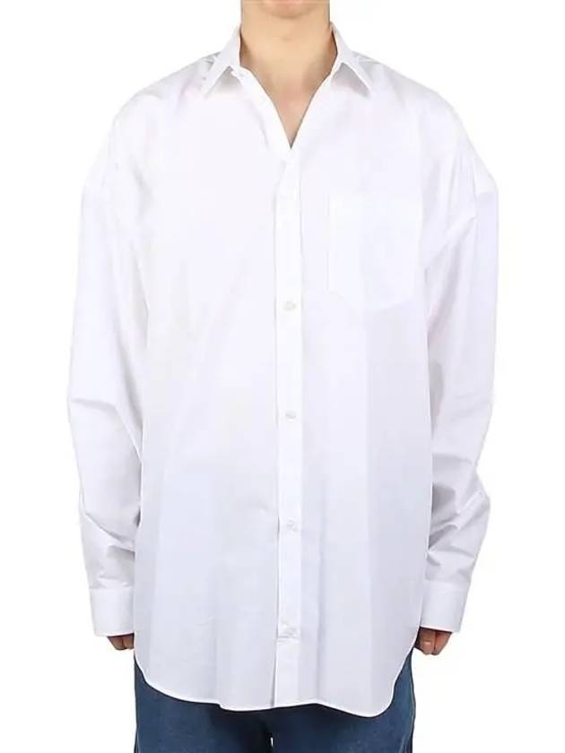 Luxury Balenciaga Trending 2025 Cocoon Long Sleeve Shirt White