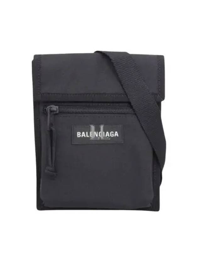 Luxury Balenciaga Trending 2025 Explorer Small Strap Nylon Cross Bag Black