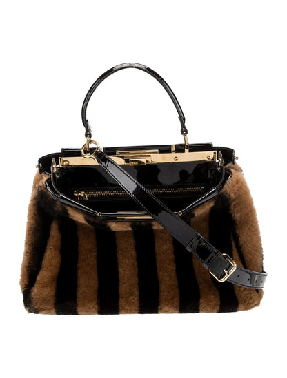 FENDI PEQUIN PEEKABOO MEDIUM BAG