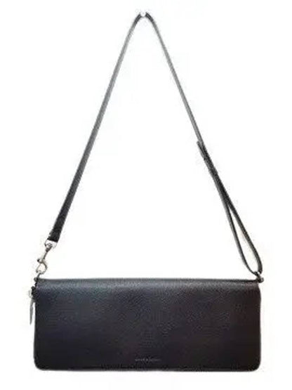 Luxury Balenciaga Trending 2025 Leash Strap Leather Clutch Bag Black