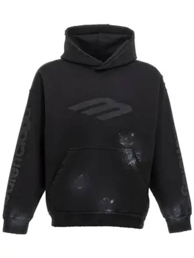Luxury Balenciaga Trending 2025 Logo Print Hoodie Black