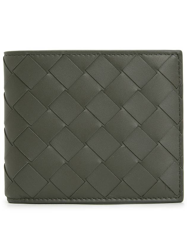Luxury Bottega Veneta Intrecciato Half Wallet Green