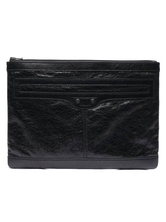 Luxury Balenciaga Trending 2025 Classic Clip Clutch Bag Black