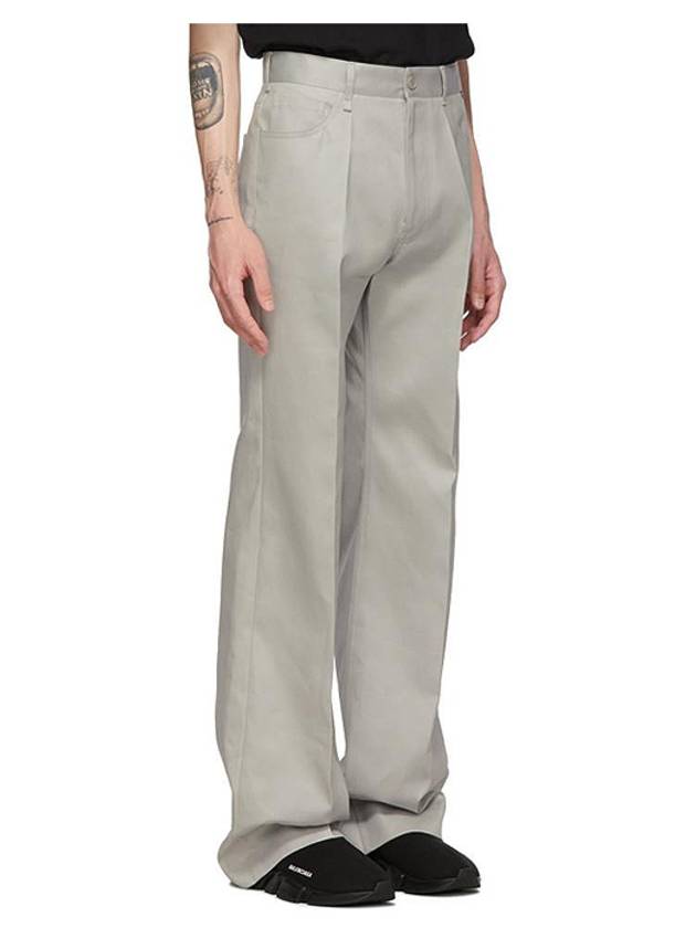 Luxury Balenciaga Trending 2025 Fluid Wide Pants Pearl Grey