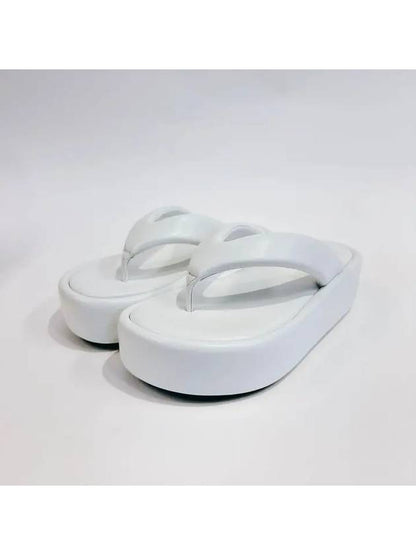 Luxury Balenciaga Trending 2025 Women's Rise Thong Flip Flops White