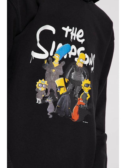 Luxury Balenciaga Trending 2025 Simpsons Print Hoodie Black