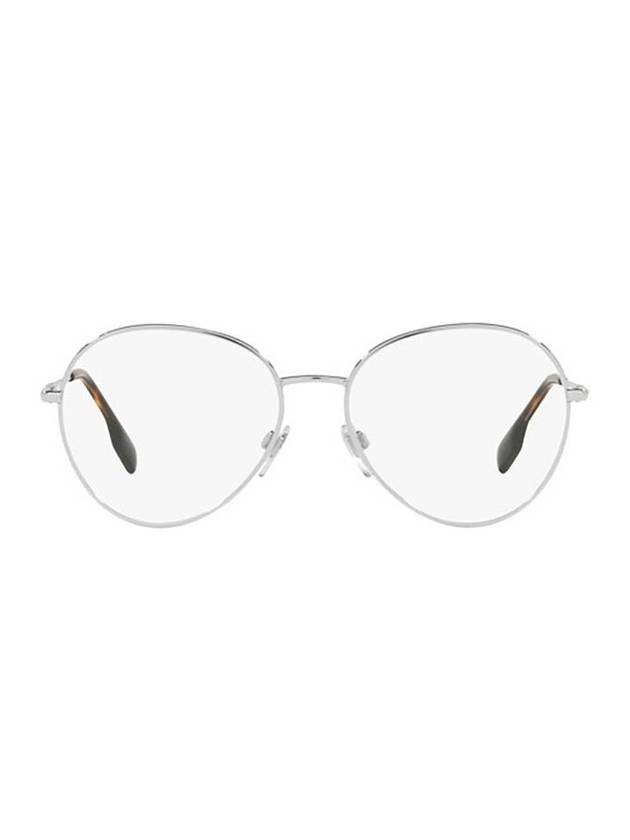 Luxury Burberry Eyewear Felicity Round Frame Eyeglasses Silver
