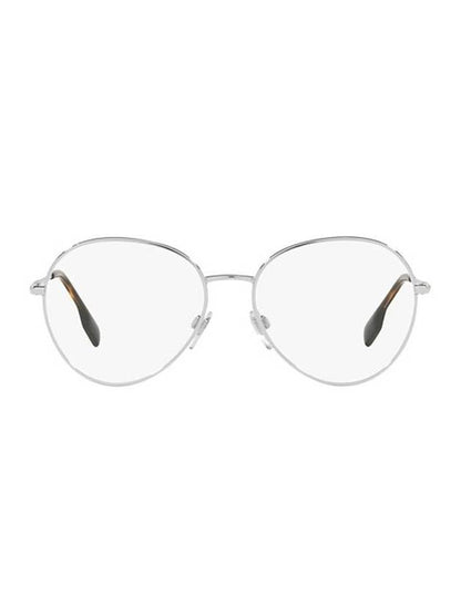 Luxury Burberry Eyewear Felicity Round Frame Eyeglasses Silver