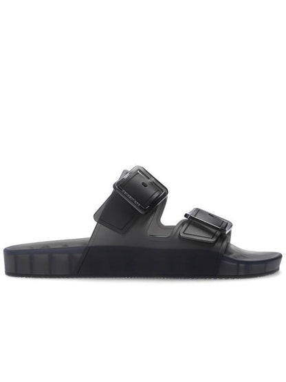 Luxury Balenciaga Trending 2025 Mallorca Strappy Leather Slippers Black