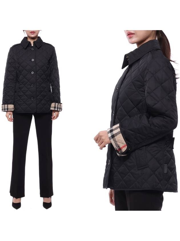 Luxury Burberry New Frankby Quilted Jacket Navy