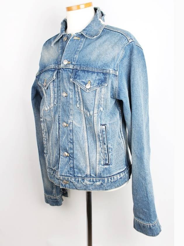 Luxury Balenciaga Trending 2025 Wave logo denim jacket 46