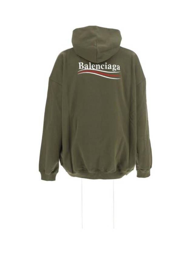 Luxury Balenciaga Trending 2025 Men's Political Campaign Large Fit Hoodie Khaki