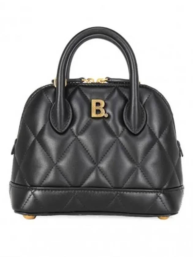 Luxury Balenciaga Trending 2025 Ville Quilted Leather Top Handle Cross Bag Black