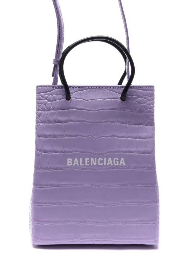 Luxury Balenciaga Trending 2025 WoMen's Crocodile Print Shopping Tote Bag Purple